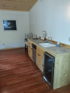  Wood floor installed with kitchenette in Master Suite 