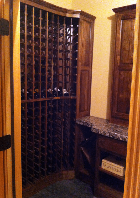  Custom wine rack with wood 